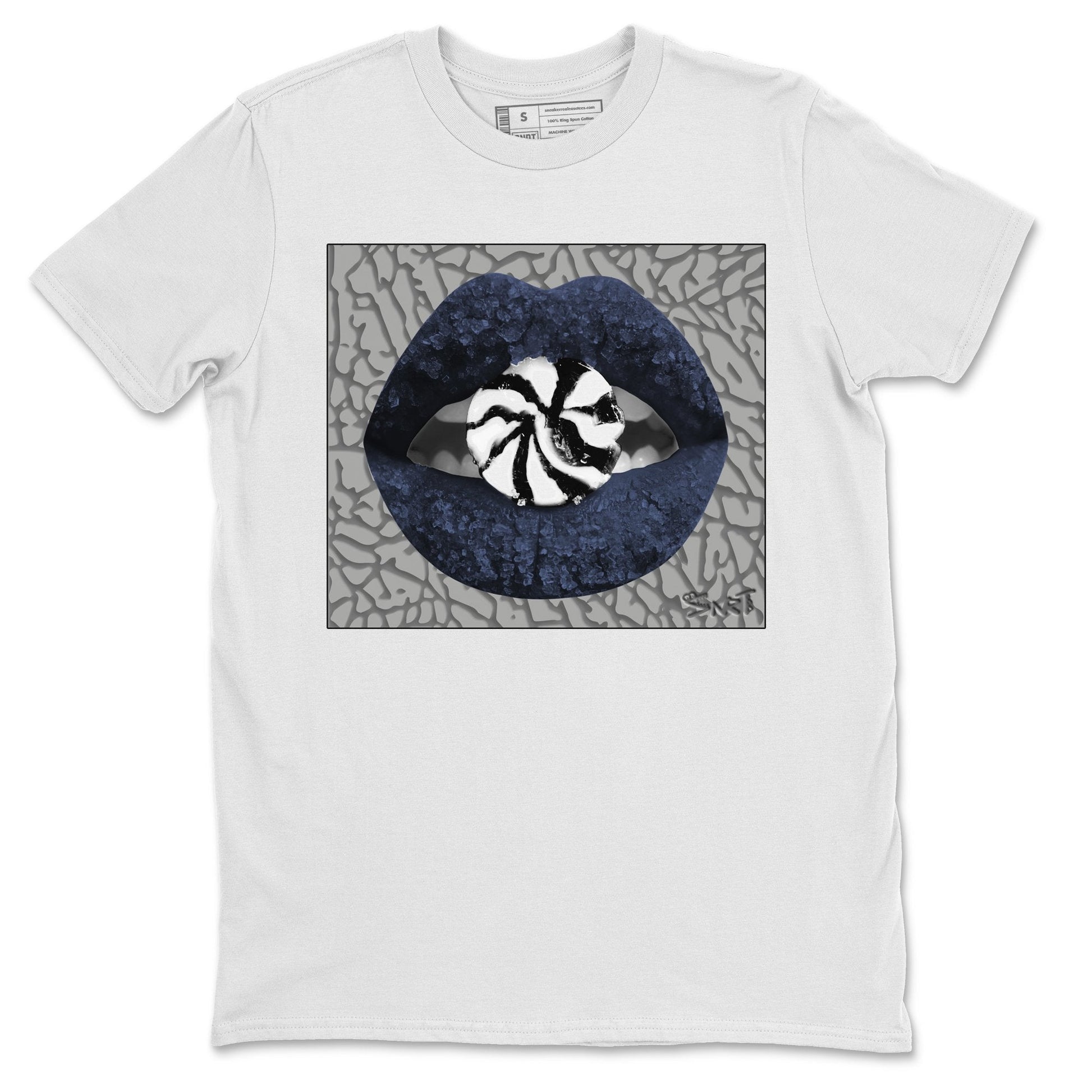 Jordan 3 Midnight Navy Sneaker Match Tees Lips Candy Sneaker Tees Jordan 3 Midnight Navy Sneaker Release Tees Unisex Shirts