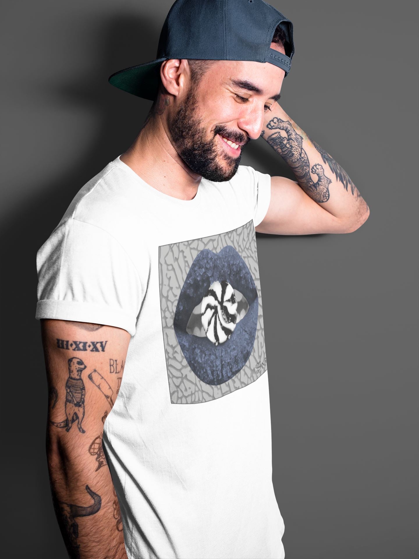 Jordan 3 Midnight Navy Sneaker Match Tees Lips Candy Sneaker Tees Jordan 3 Midnight Navy Sneaker Release Tees Unisex Shirts