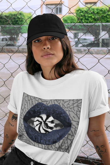 Jordan 3 Midnight Navy Sneaker Match Tees Lips Candy Sneaker Tees Jordan 3 Midnight Navy Sneaker Release Tees Unisex Shirts