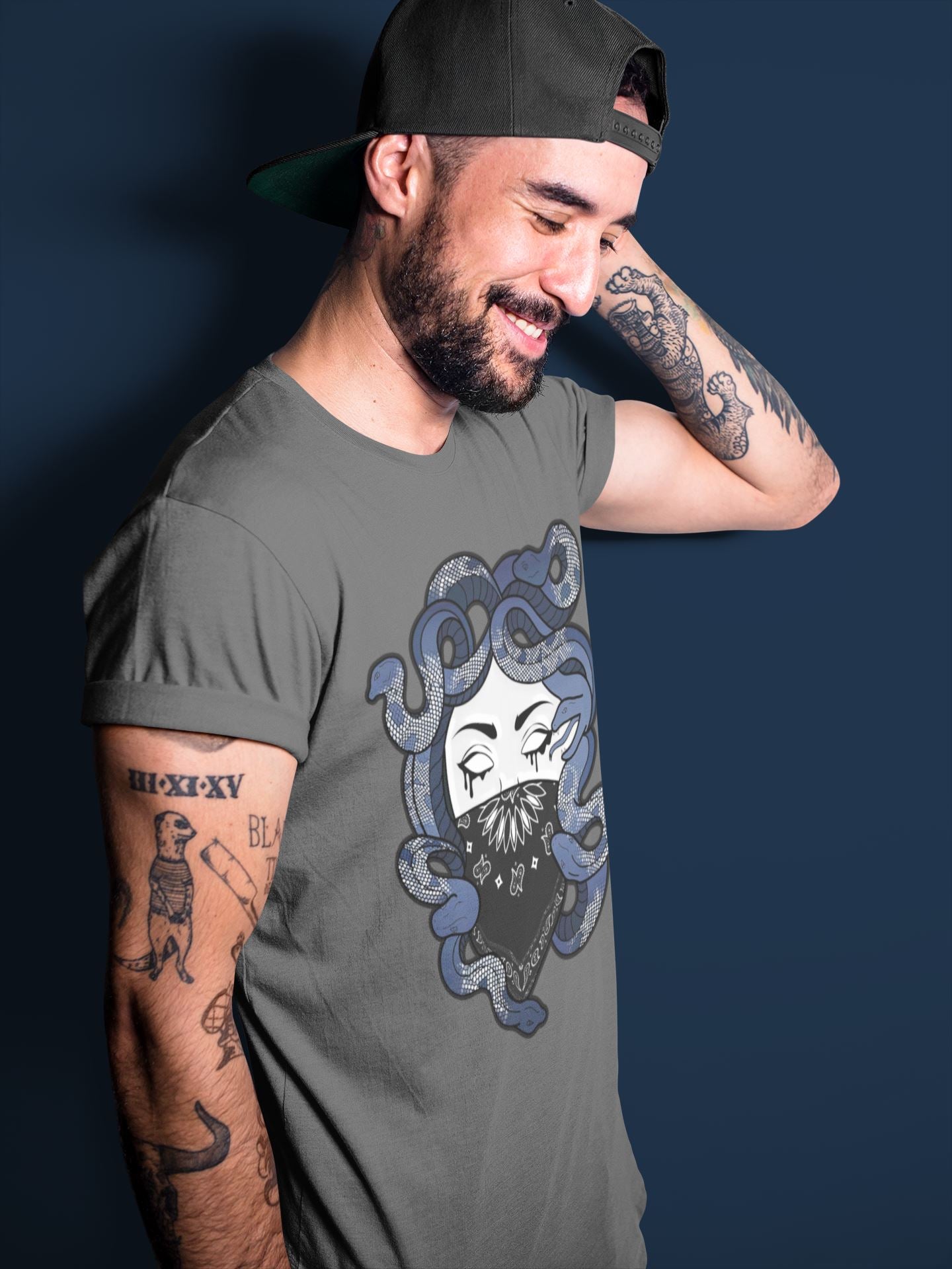 Jordan 3 Midnight Navy Sneaker Match Tees Medusa Sneaker Tees Jordan 3 Midnight Navy Sneaker Release Tees Unisex Shirts