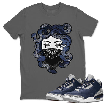 Jordan 3 Midnight Navy Sneaker Match Tees Medusa Sneaker Tees Jordan 3 Midnight Navy Sneaker Release Tees Unisex Shirts