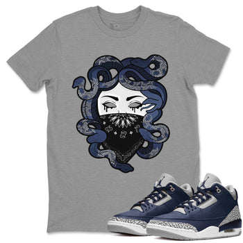 Jordan 3 Midnight Navy Sneaker Match Tees Medusa Sneaker Tees Jordan 3 Midnight Navy Sneaker Release Tees Unisex Shirts