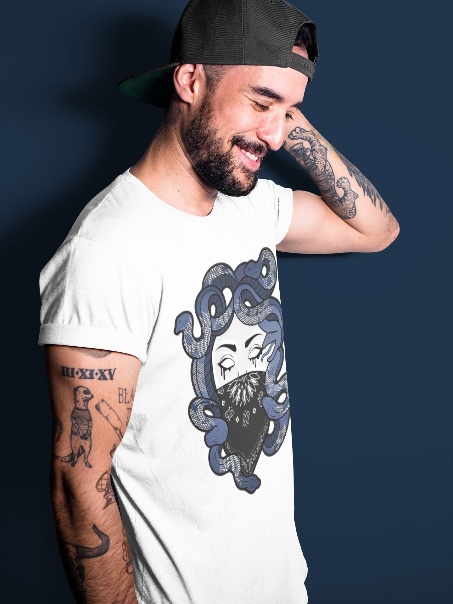 Jordan 3 Midnight Navy Sneaker Match Tees Medusa Sneaker Tees Jordan 3 Midnight Navy Sneaker Release Tees Unisex Shirts