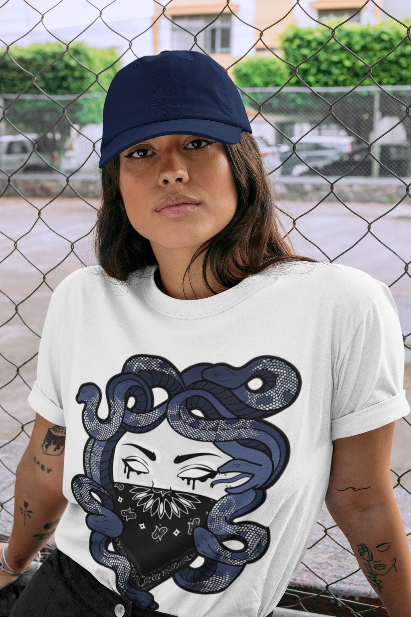 Jordan 3 Midnight Navy Sneaker Match Tees Medusa Sneaker Tees Jordan 3 Midnight Navy Sneaker Release Tees Unisex Shirts