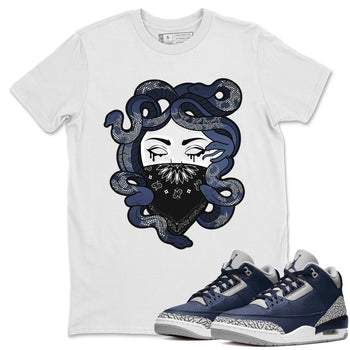 Jordan 3 Midnight Navy Sneaker Match Tees Medusa Sneaker Tees Jordan 3 Midnight Navy Sneaker Release Tees Unisex Shirts
