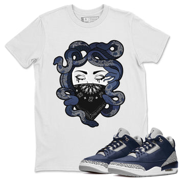 Jordan 3 Midnight Navy Sneaker Match Tees Medusa Sneaker Tees Jordan 3 Midnight Navy Sneaker Release Tees Unisex Shirts