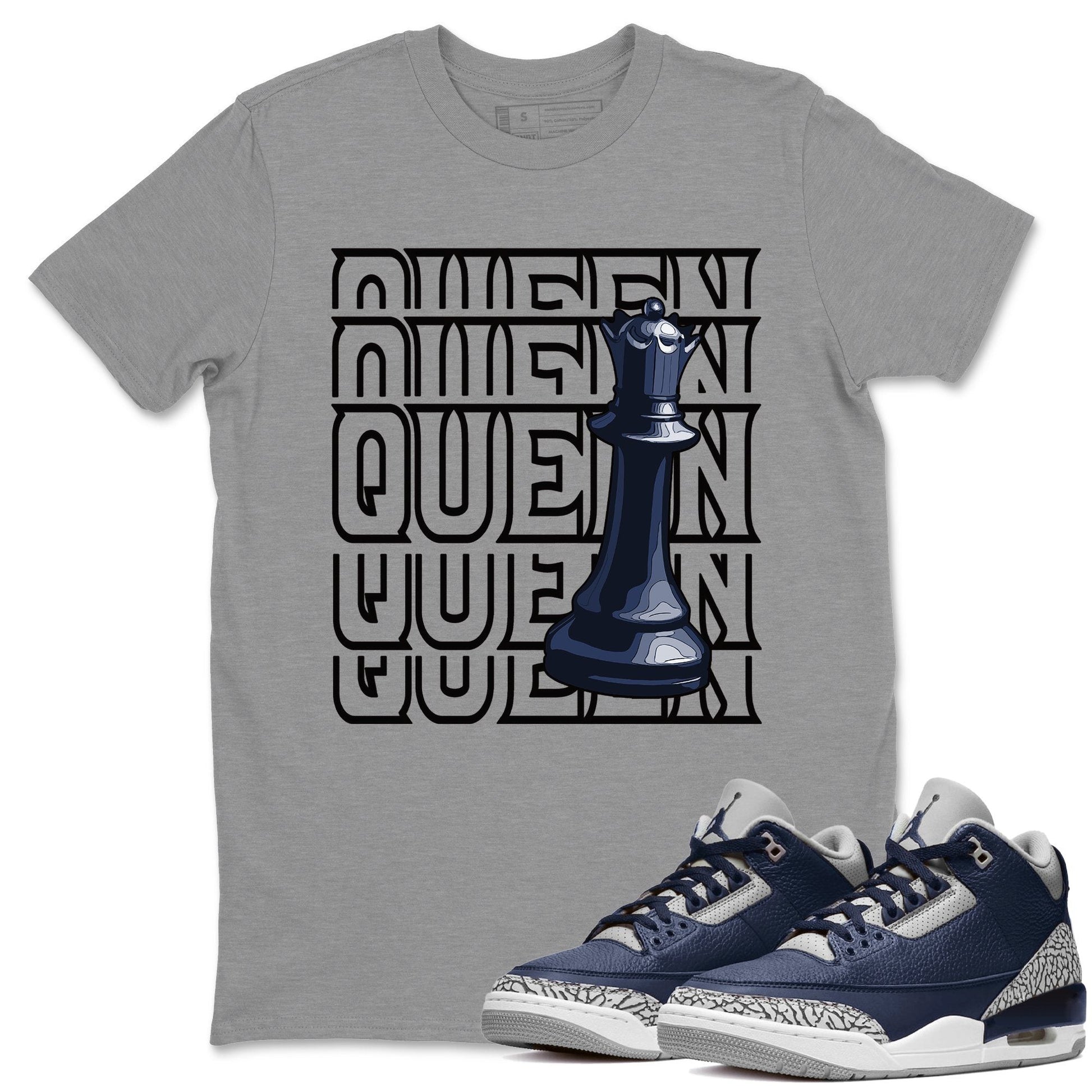 Jordan 3 Midnight Navy Sneaker Match Tees Queen Sneaker Tees Jordan 3 Midnight Navy Sneaker Release Tees Unisex Shirts