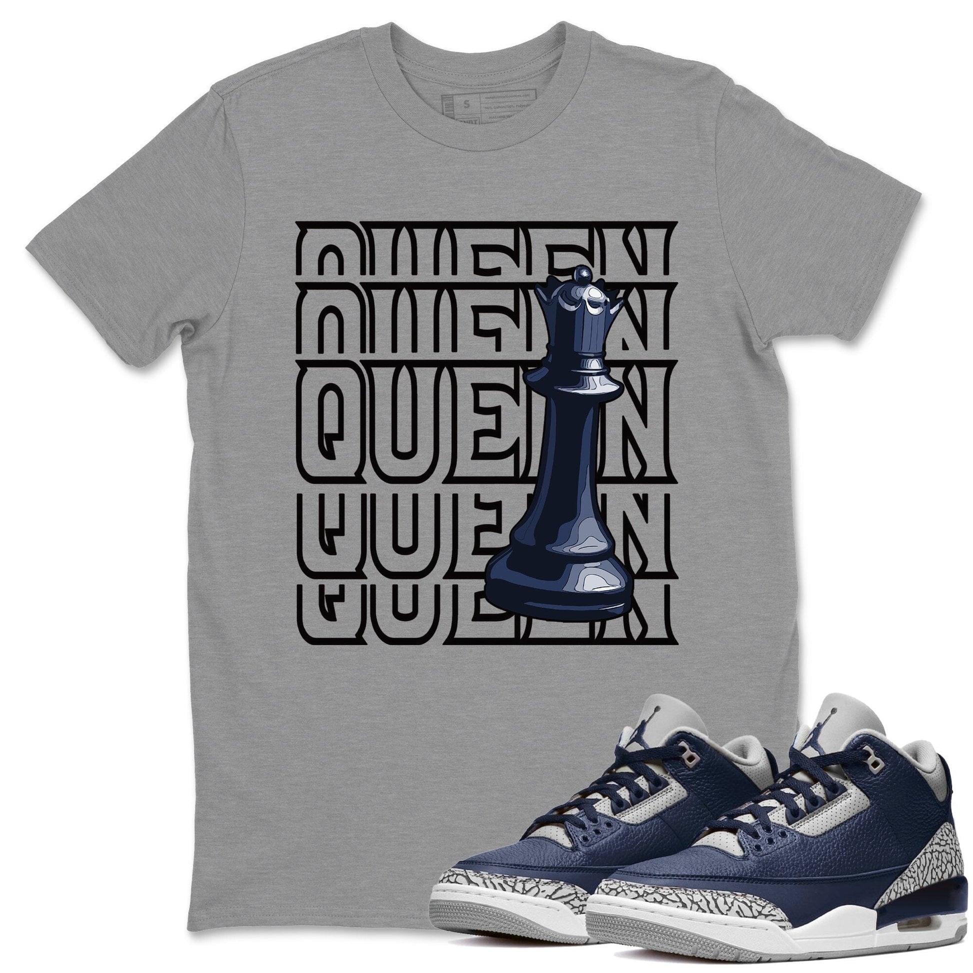 Jordan 3 Midnight Navy Sneaker Match Tees Queen Sneaker Tees Jordan 3 Midnight Navy Sneaker Release Tees Unisex Shirts