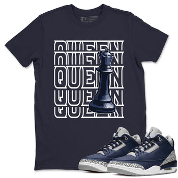 Jordan 3 Midnight Navy Sneaker Match Tees Queen Sneaker Tees Jordan 3 Midnight Navy Sneaker Release Tees Unisex Shirts