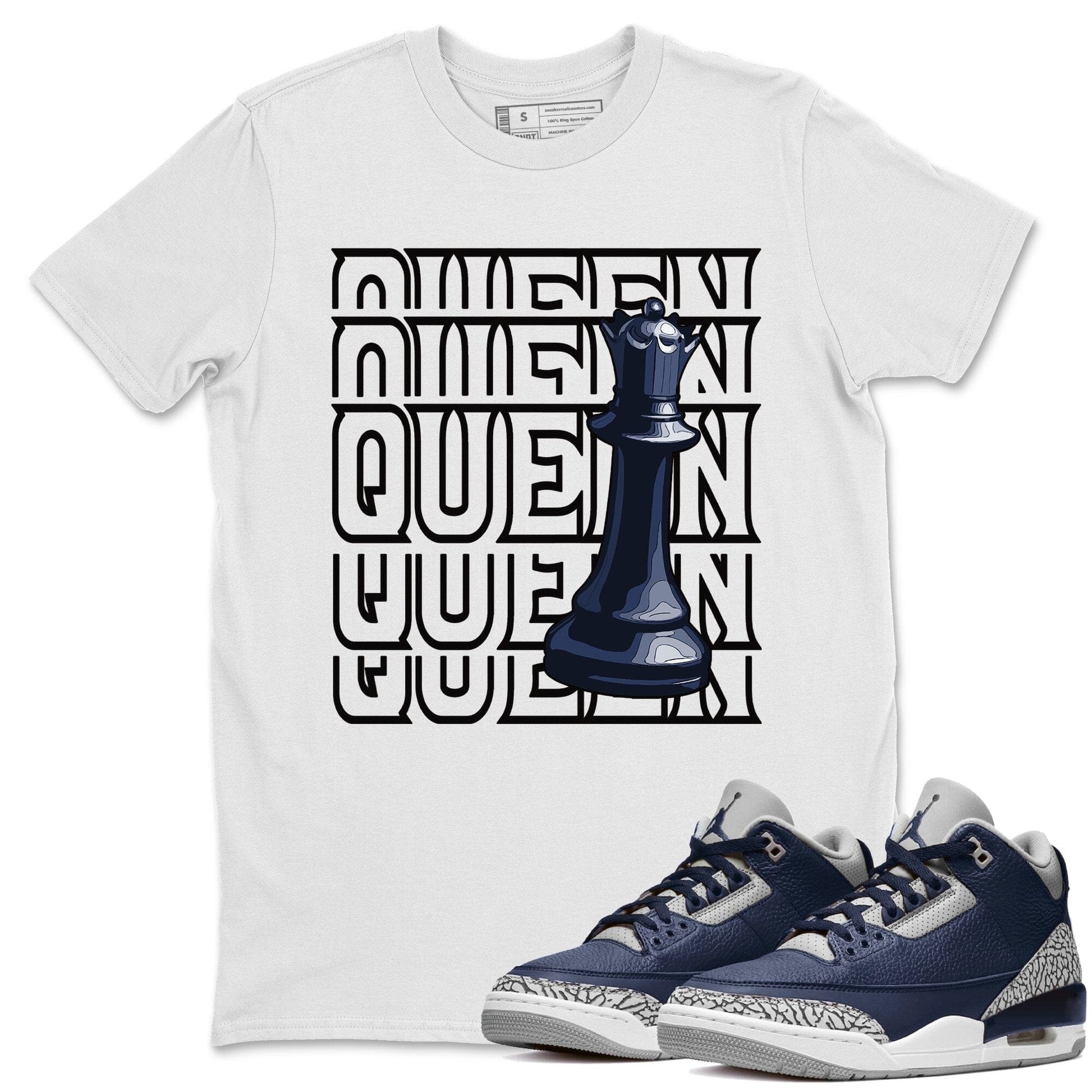 Jordan 3 Midnight Navy Sneaker Match Tees Queen Sneaker Tees Jordan 3 Midnight Navy Sneaker Release Tees Unisex Shirts