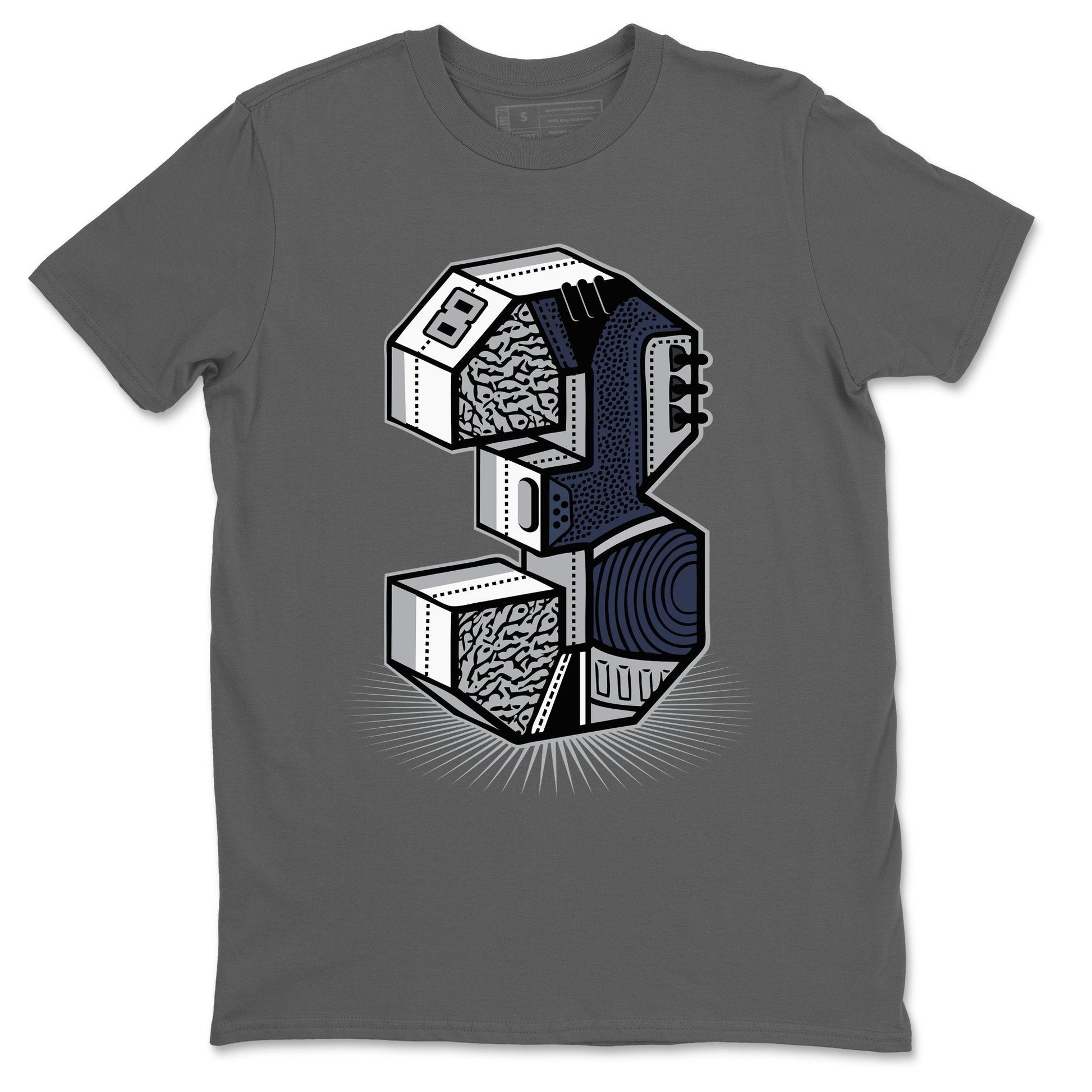 Jordan 3 Midnight Navy Sneaker Match Tees Three Statue Sneaker Tees Jordan 3 Midnight Navy Sneaker Release Tees Unisex Shirts