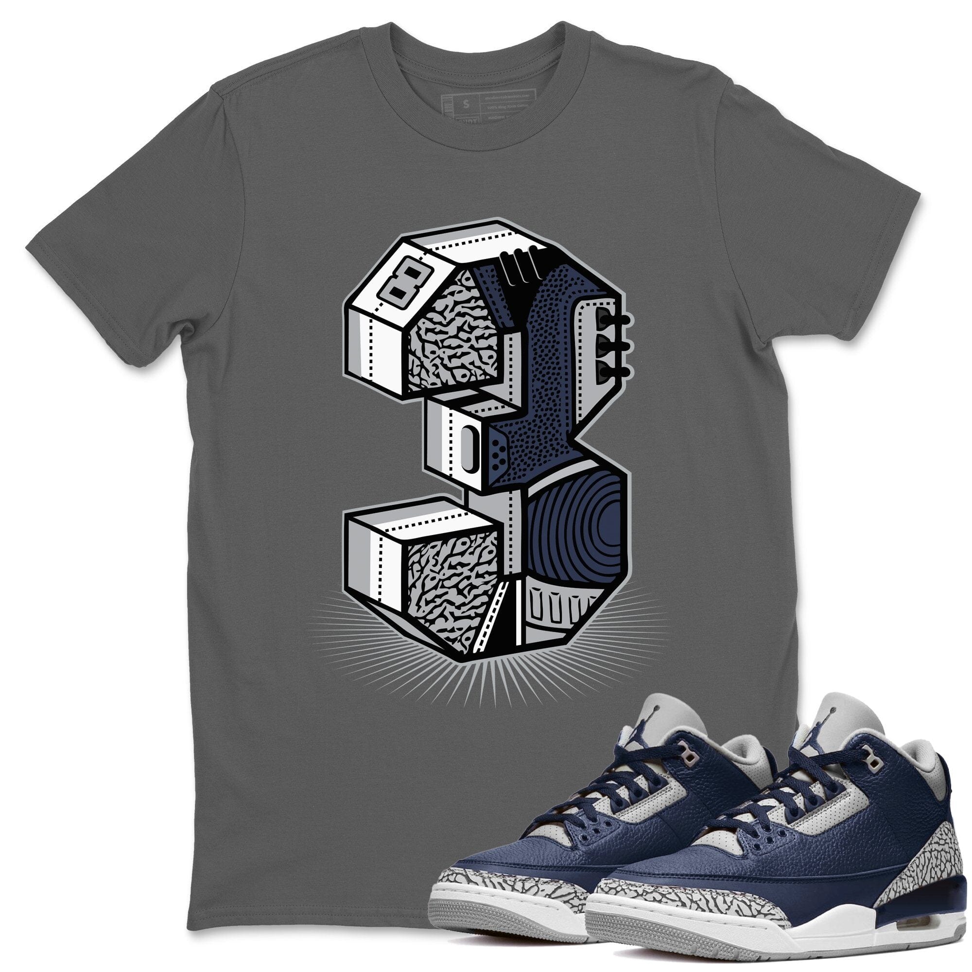 Jordan 3 Midnight Navy Sneaker Match Tees Three Statue Sneaker Tees Jordan 3 Midnight Navy Sneaker Release Tees Unisex Shirts