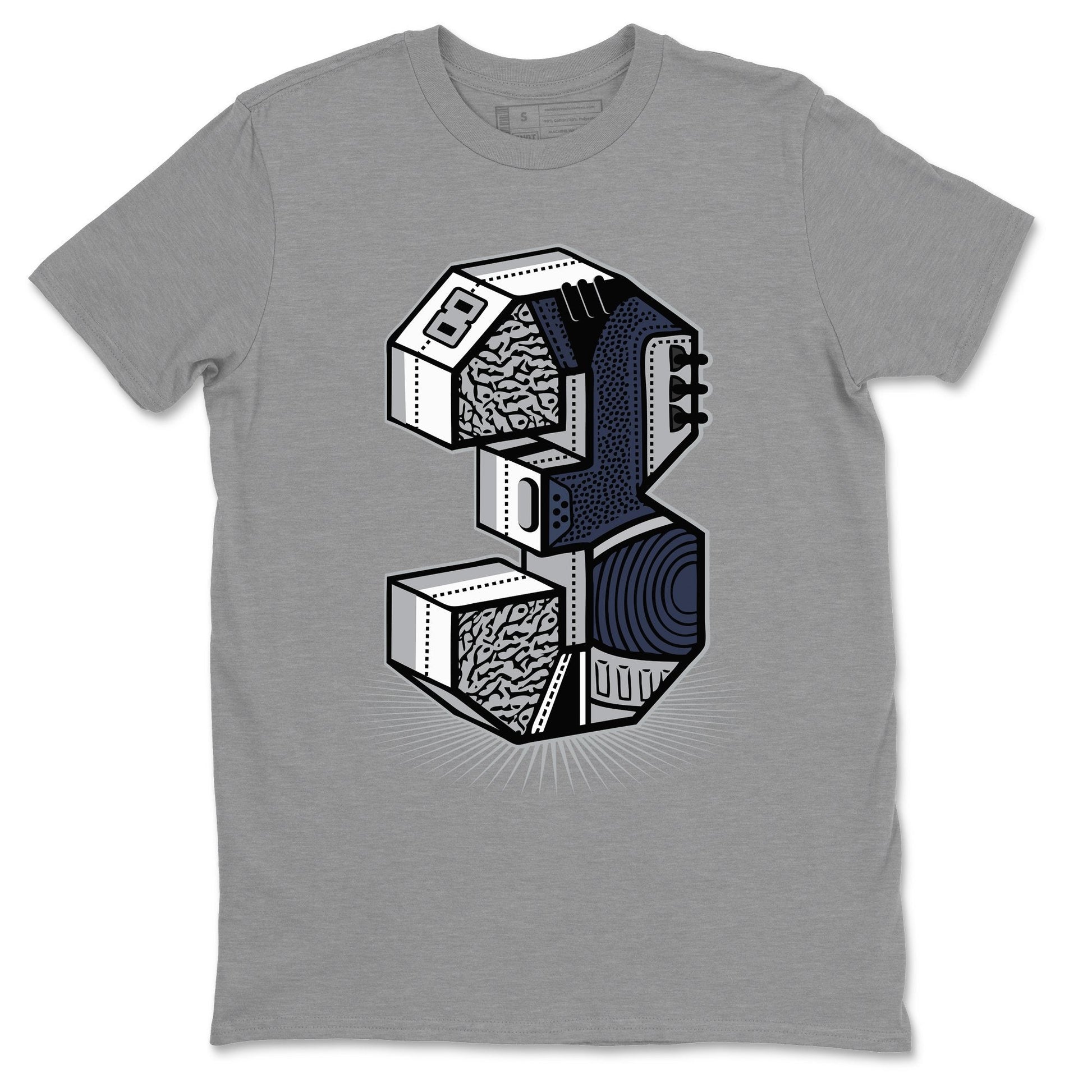 Jordan 3 Midnight Navy Sneaker Match Tees Three Statue Sneaker Tees Jordan 3 Midnight Navy Sneaker Release Tees Unisex Shirts