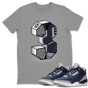 Jordan 3 Midnight Navy Sneaker Match Tees Three Statue Sneaker Tees Jordan 3 Midnight Navy Sneaker Release Tees Unisex Shirts