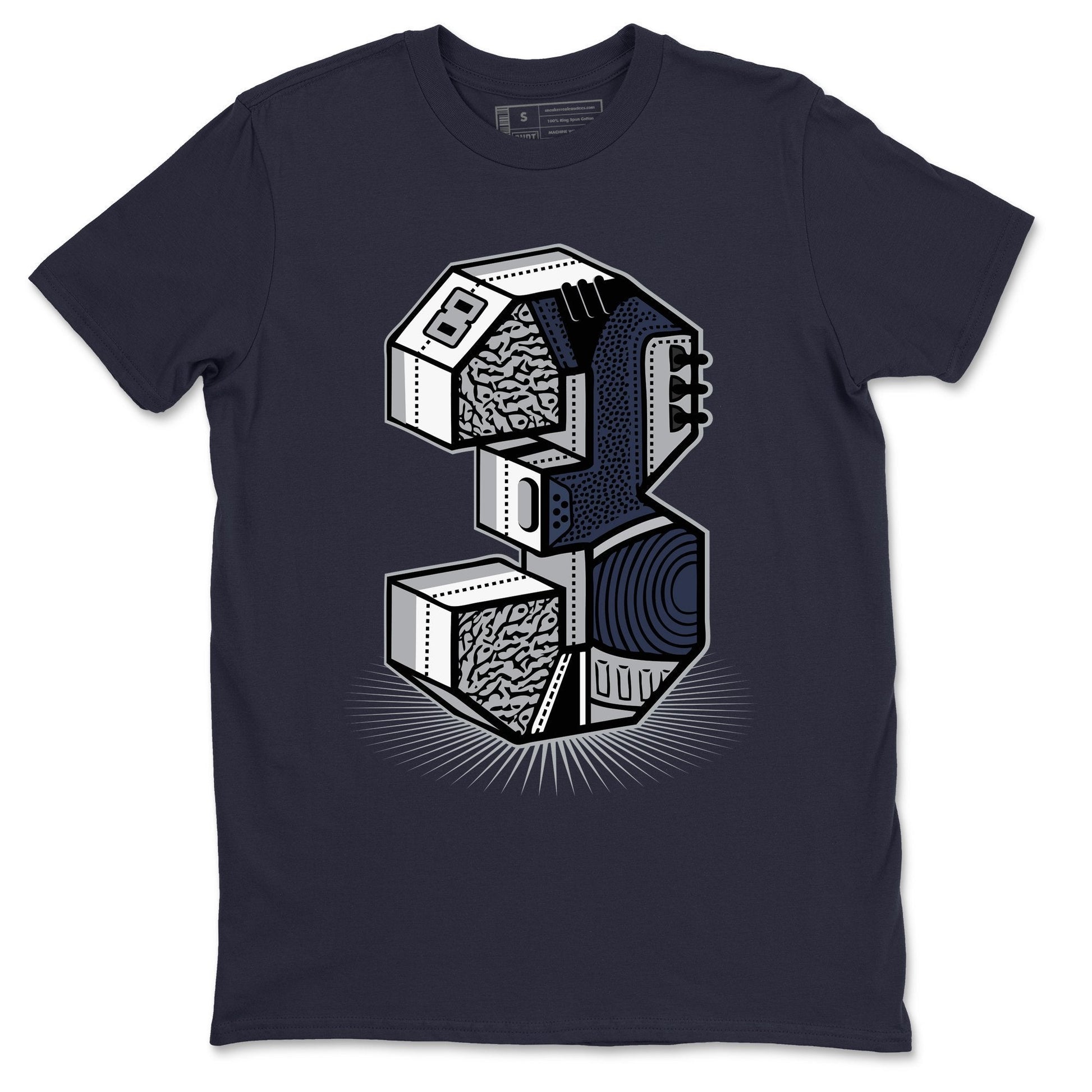 Jordan 3 Midnight Navy Sneaker Match Tees Three Statue Sneaker Tees Jordan 3 Midnight Navy Sneaker Release Tees Unisex Shirts