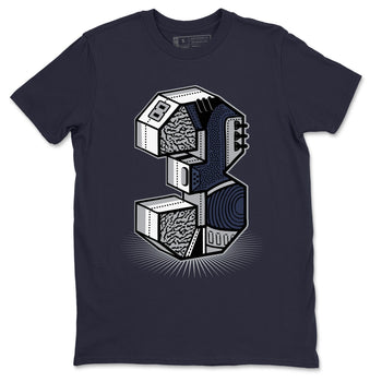 Jordan 3 Midnight Navy Sneaker Match Tees Three Statue Sneaker Tees Jordan 3 Midnight Navy Sneaker Release Tees Unisex Shirts