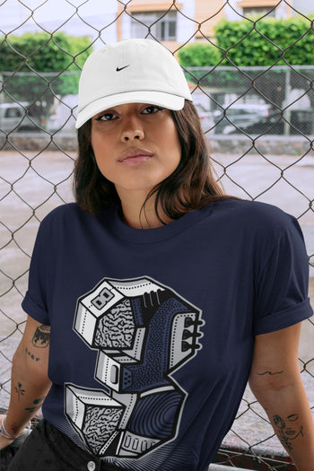 Jordan 3 Midnight Navy Sneaker Match Tees Three Statue Sneaker Tees Jordan 3 Midnight Navy Sneaker Release Tees Unisex Shirts