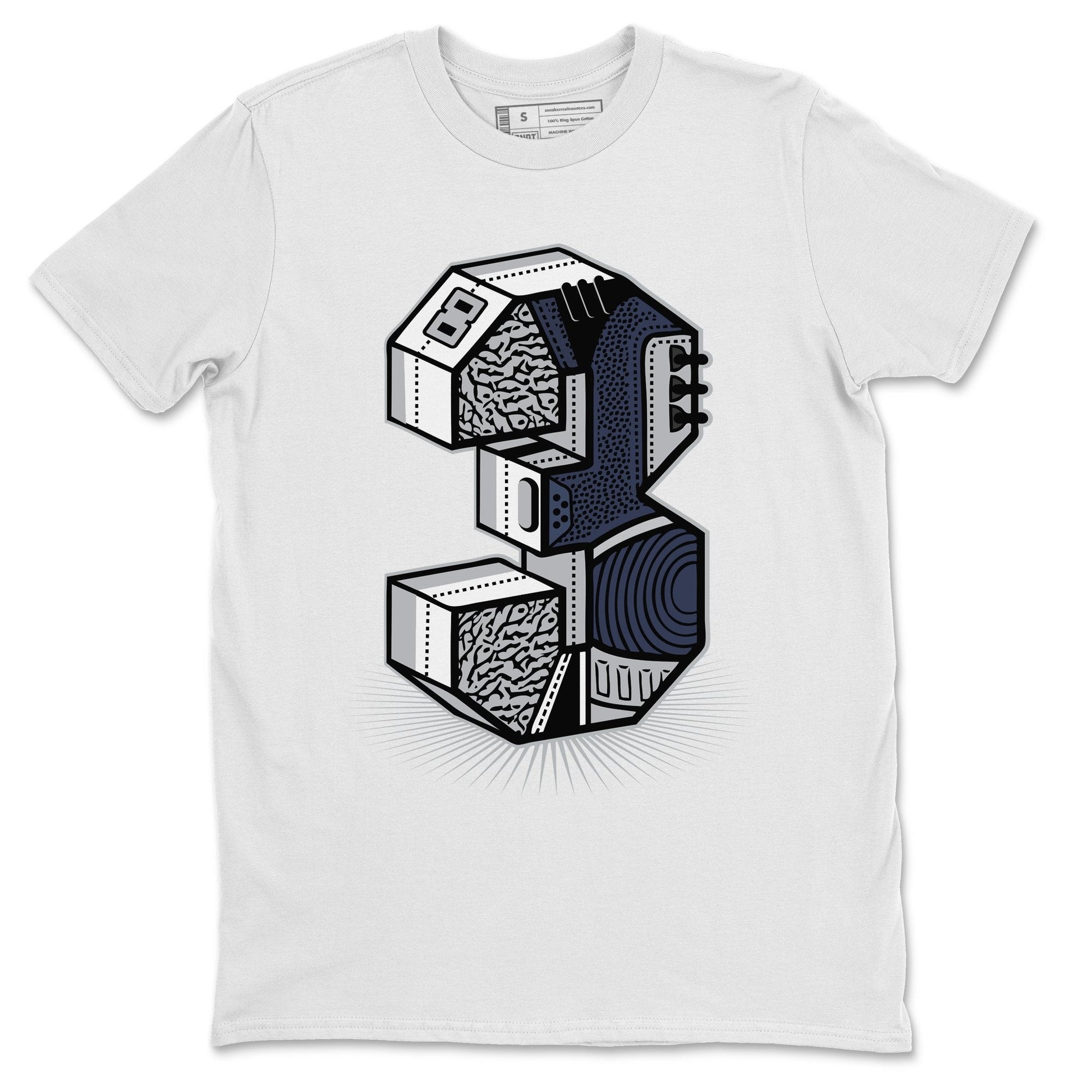 Jordan 3 Midnight Navy Sneaker Match Tees Three Statue Sneaker Tees Jordan 3 Midnight Navy Sneaker Release Tees Unisex Shirts