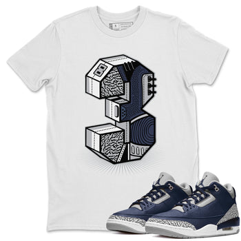 Jordan 3 Midnight Navy Sneaker Match Tees Three Statue Sneaker Tees Jordan 3 Midnight Navy Sneaker Release Tees Unisex Shirts