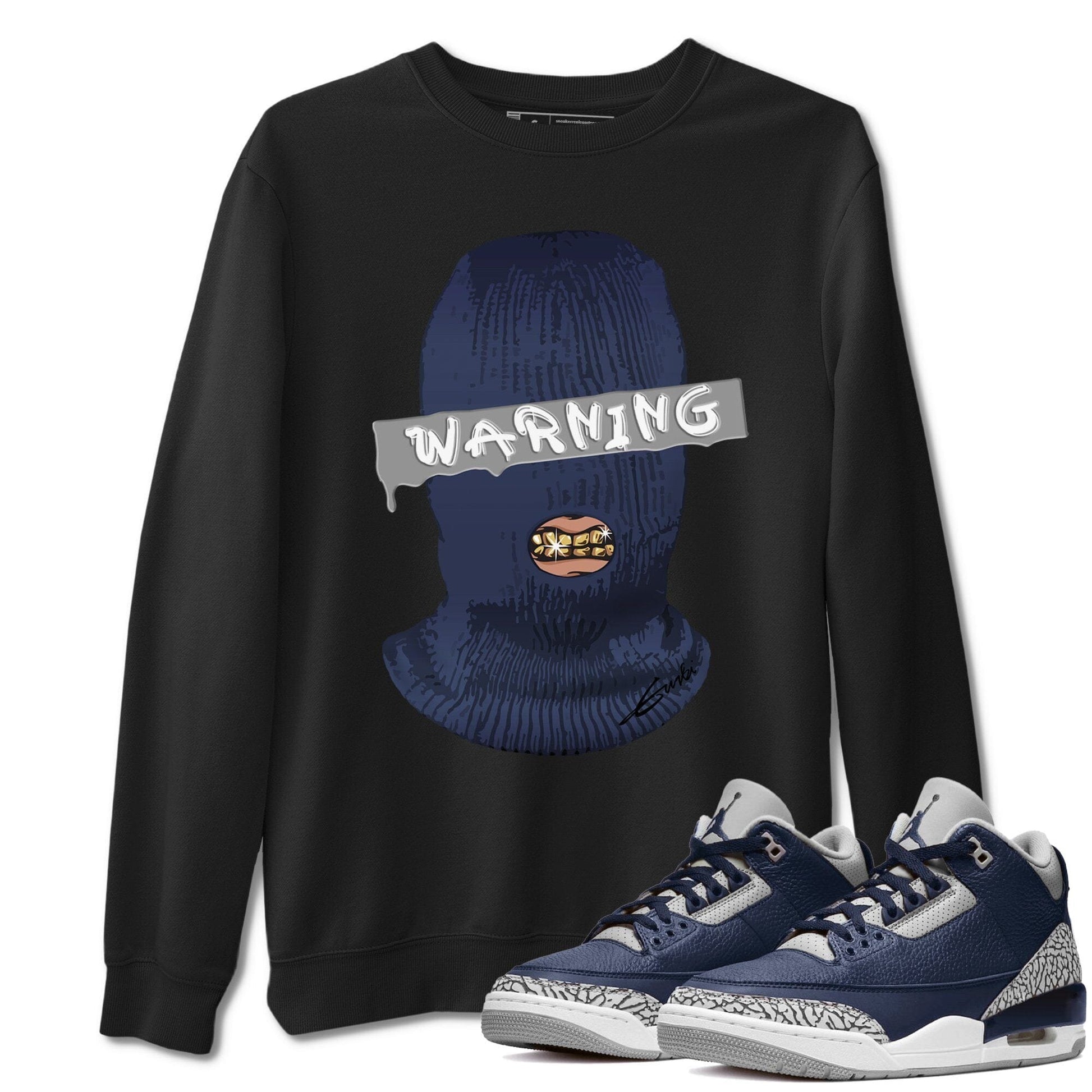 Jordan 3 Midnight Navy Sneaker Match Tees Warning Sneaker Tees Jordan 3 Midnight Navy Sneaker Release Tees Unisex Shirts
