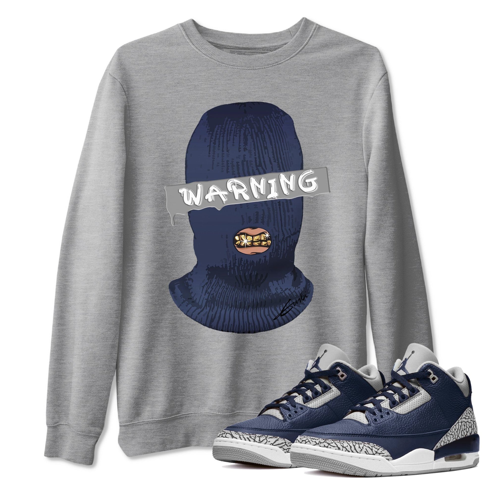 Jordan 3 Midnight Navy Sneaker Match Tees Warning Sneaker Tees Jordan 3 Midnight Navy Sneaker Release Tees Unisex Shirts