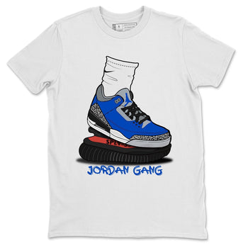 Jordan 3 Varsity Royal Sneaker Match Tees Jordan Gang Sneaker Tees Jordan 3 Varsity Royal Sneaker Release Tees Unisex Shirts