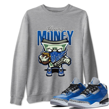 Jordan 3 Varsity Royal Sneaker Match Tees Young Money Sneaker Tees Jordan 3 Varsity Royal Sneaker Release Tees Unisex Shirts