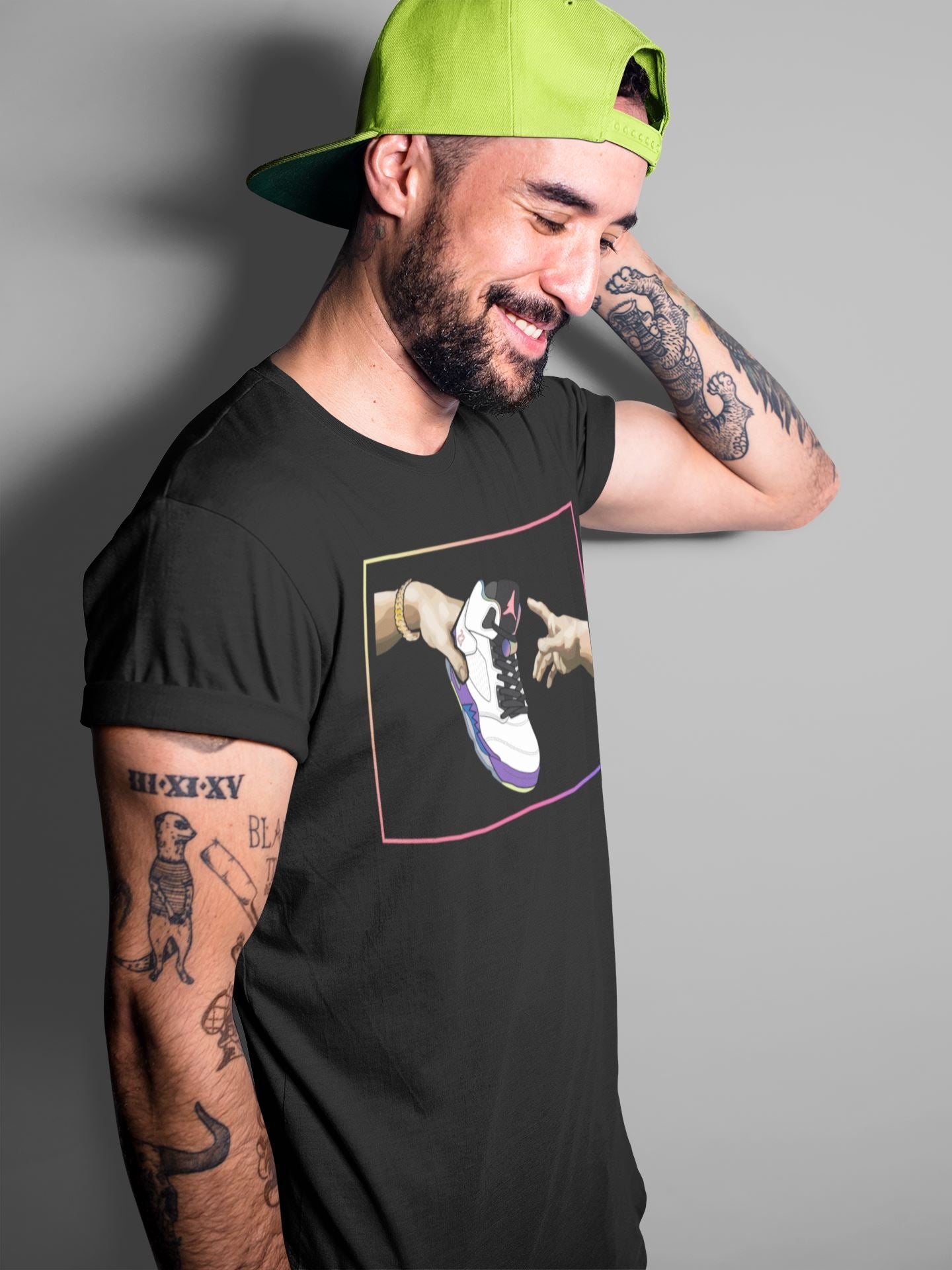 Jordan 5 Ghost Green Sneaker Match Tees Adam's Creation Sneaker Tees Jordan 5 Ghost Green Sneaker Release Tees Unisex Shirts