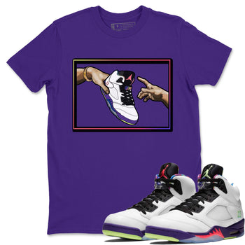Jordan 5 Ghost Green Sneaker Match Tees Adam's Creation Sneaker Tees Jordan 5 Ghost Green Sneaker Release Tees Unisex Shirts