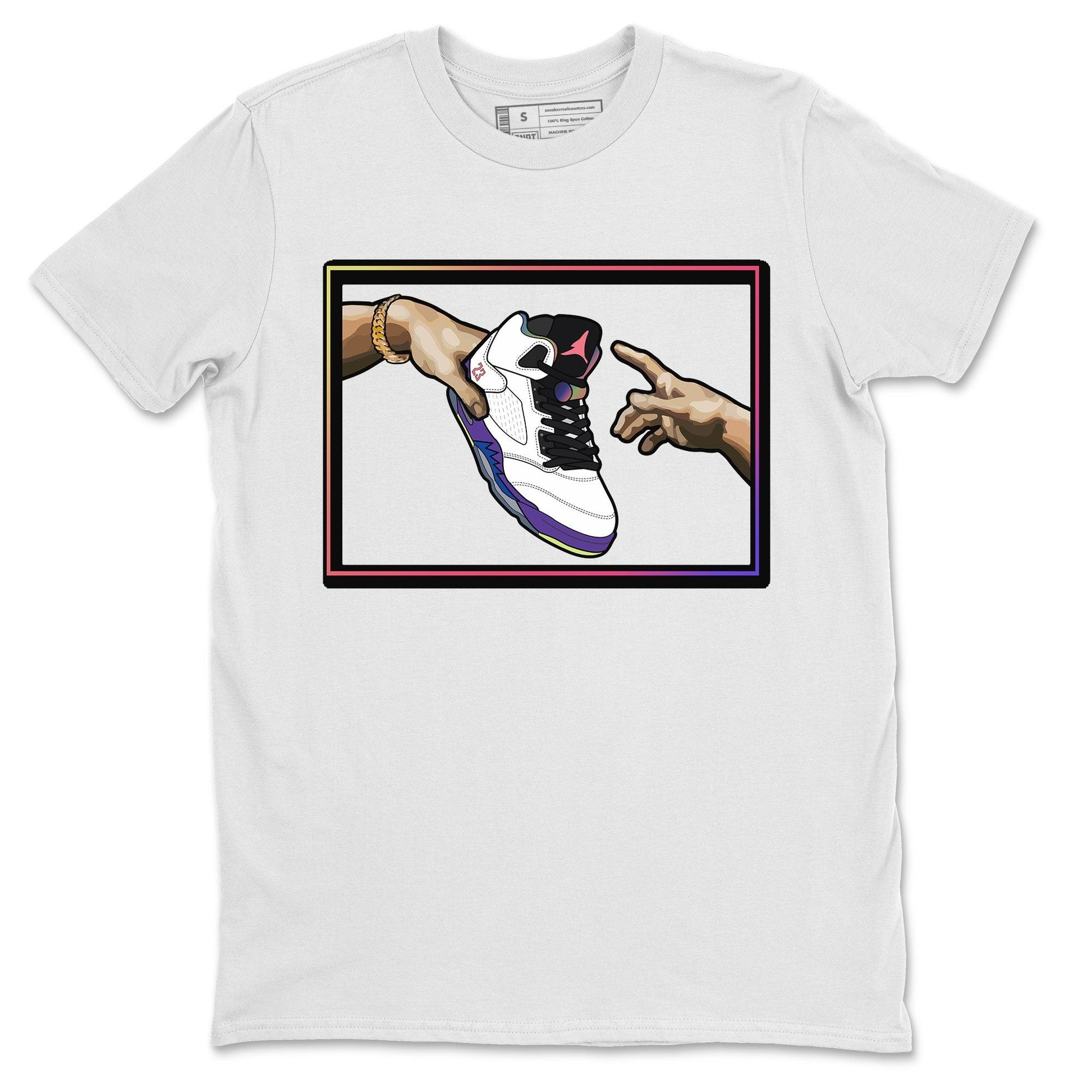 Jordan 5 Ghost Green Sneaker Match Tees Adam's Creation Sneaker Tees Jordan 5 Ghost Green Sneaker Release Tees Unisex Shirts