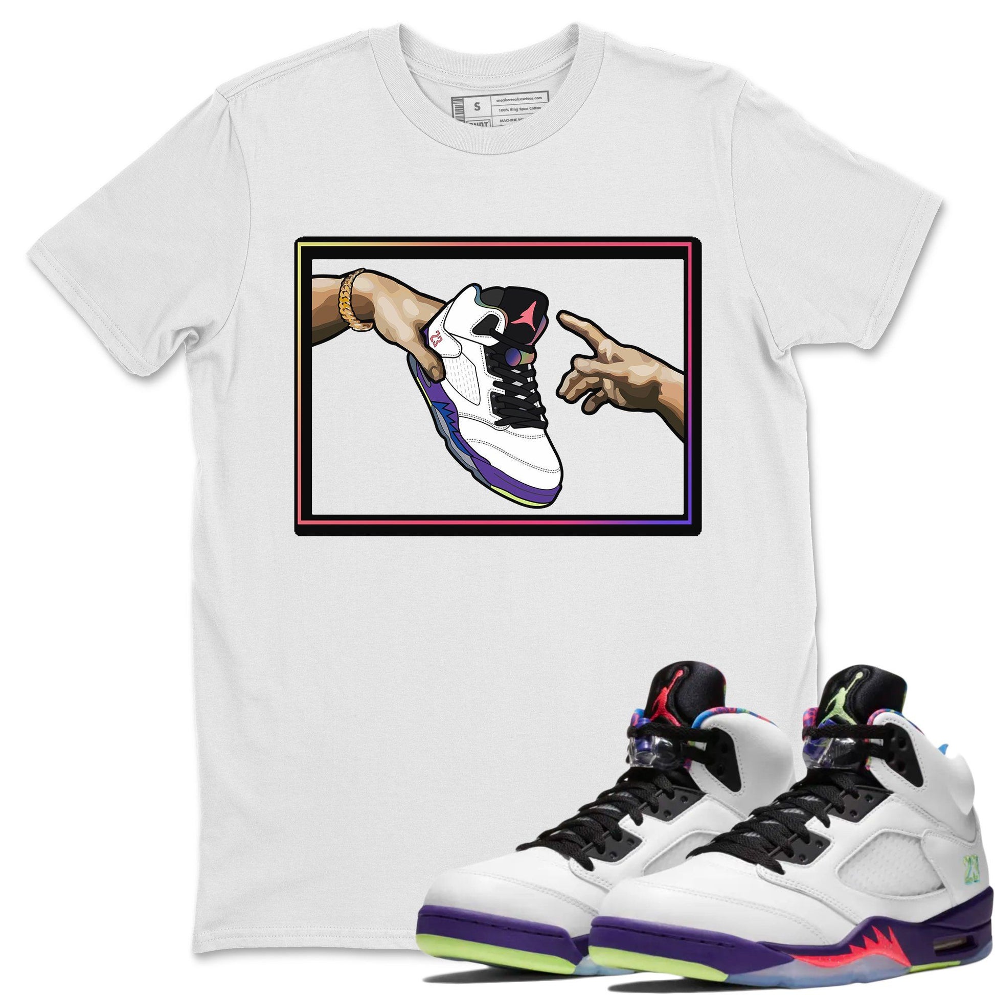Jordan 5 Ghost Green Sneaker Match Tees Adam's Creation Sneaker Tees Jordan 5 Ghost Green Sneaker Release Tees Unisex Shirts