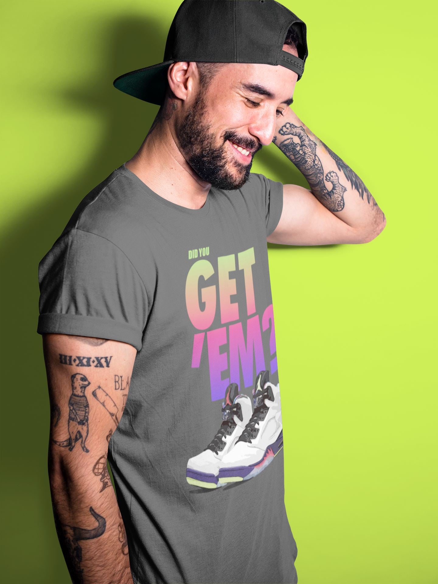 Jordan 5 Retro Ghost Green Sneaker Match Tees Did You Get Em SNRT Sneaker Tees Jordan 5 Retro Ghost Green SNRT Sneaker Release Tees Unisex Shirts