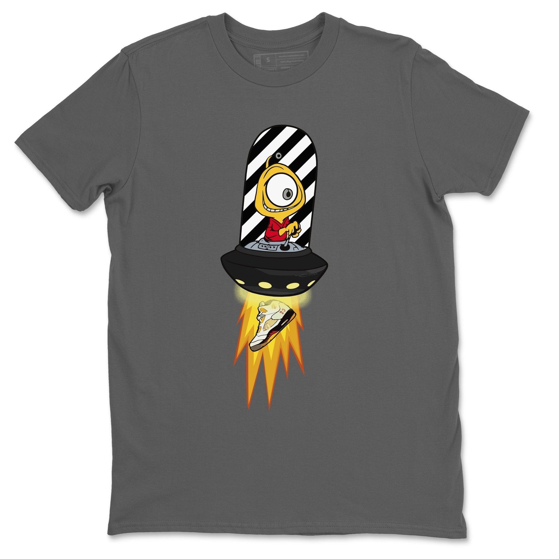 Jordan 5 OFF-WHITE Sail Sneaker Match Tees Alien Sneaker Tees Jordan 5 OFF-WHITE Sail Sneaker Release Tees Unisex Shirts