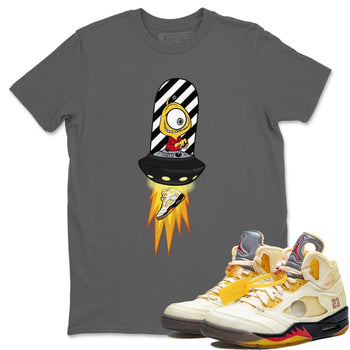 Jordan 5 OFF-WHITE Sail Sneaker Match Tees Alien Sneaker Tees Jordan 5 OFF-WHITE Sail Sneaker Release Tees Unisex Shirts