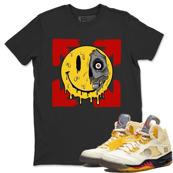 Jordan 5 OFF-WHITE Sail Sneaker Match Tees Dead Inside Sneaker Tees Jordan 5 OFF-WHITE Sail Sneaker Release Tees Unisex Shirts