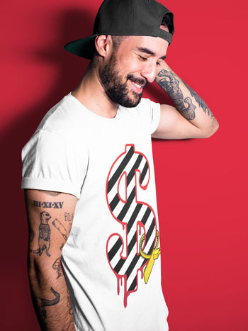 Jordan 5 OFF-WHITE Sail Sneaker Match Tees Dollar Sneaker Tees Jordan 5 OFF-WHITE Sail Sneaker Release Tees Unisex Shirts