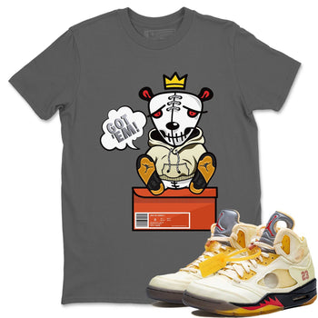 Jordan 5 OFF-WHITE Sail Sneaker Match Tees Got Em Sneaker Tees Jordan 5 OFF-WHITE Sail Sneaker Release Tees Unisex Shirts