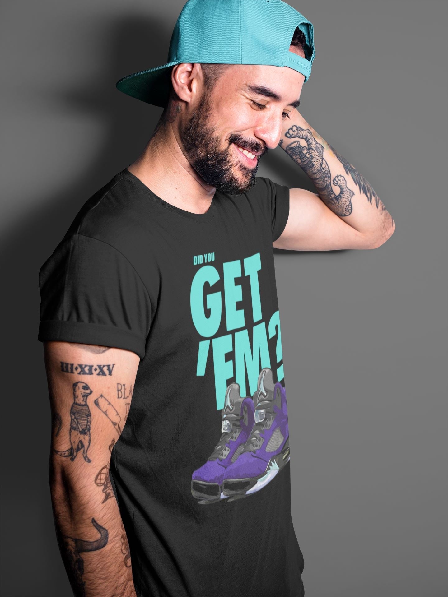 Jordan 5 Retro Purple Grape Sneaker Match Tees Did You Get Em SNRT Sneaker Tees Jordan 5 Retro Purple Grape SNRT Sneaker Release Tees Unisex Shirts