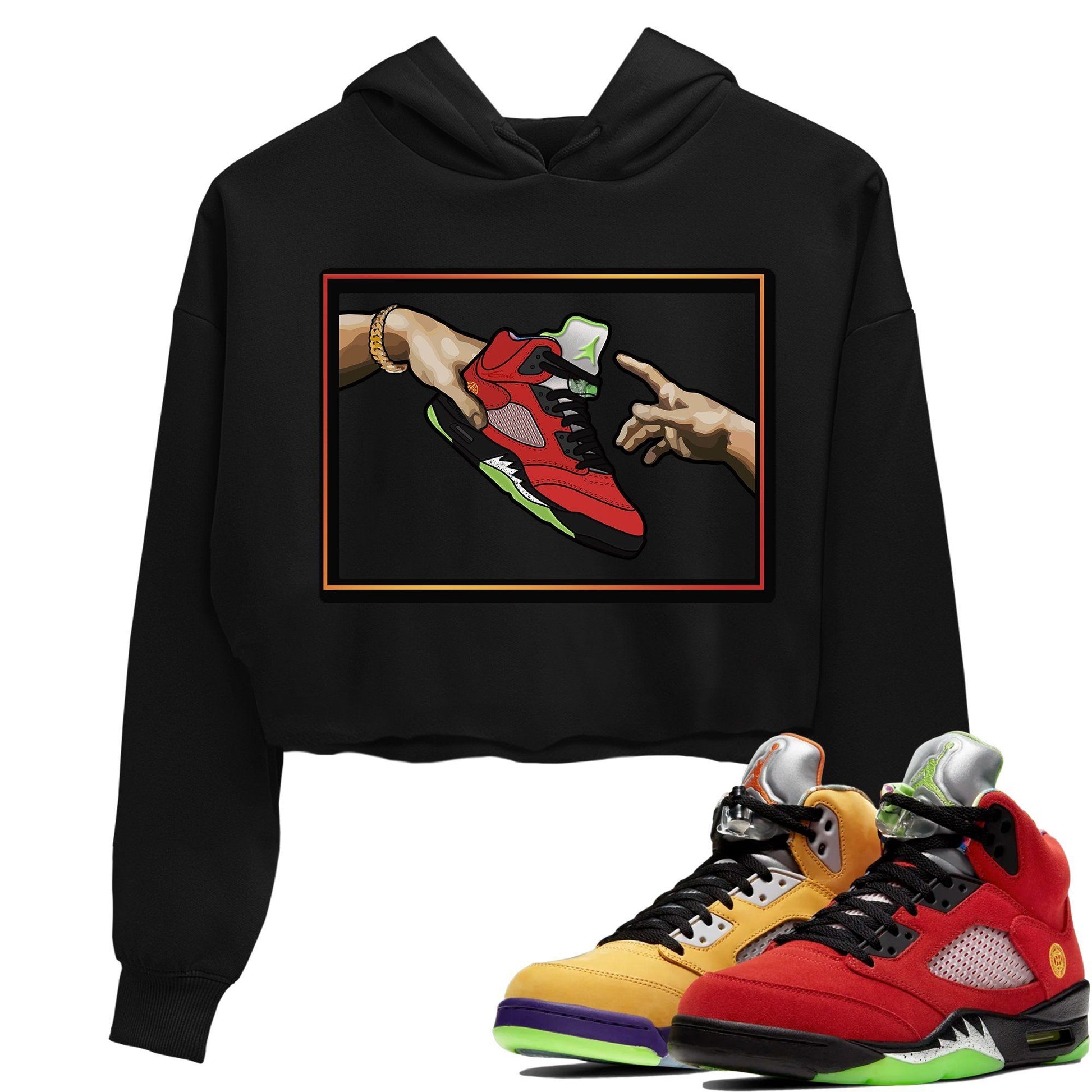 Jordan 5 What The Sneaker Match Tees Adam's Creation Sneaker Tees Jordan 5 What The Sneaker Release Tees Women's Shirts