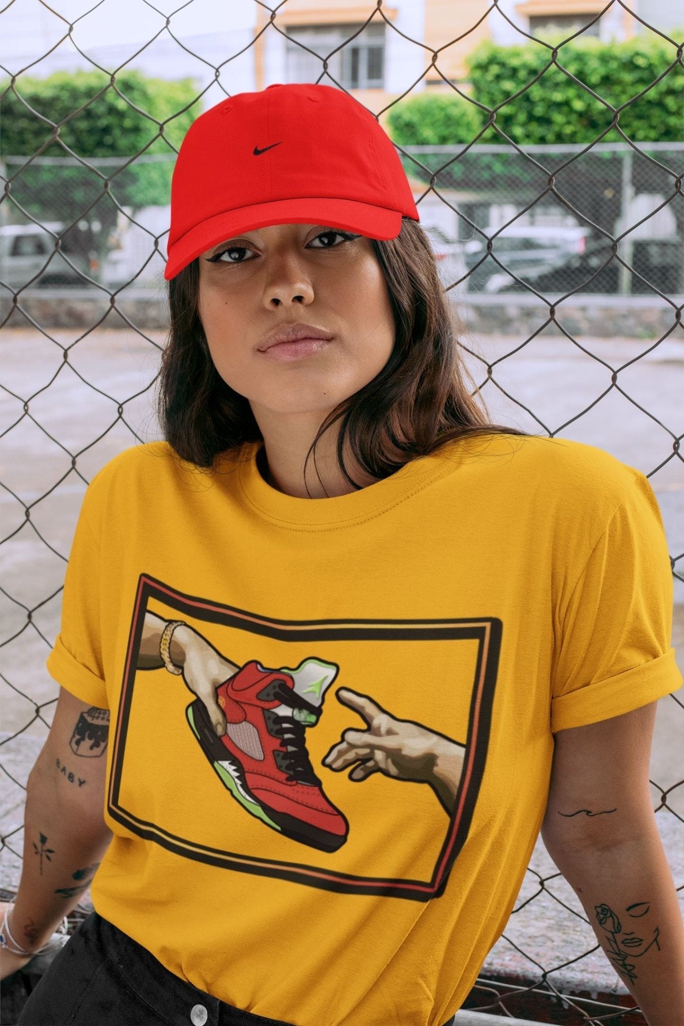 Jordan 5 What The Sneaker Match Tees Adam's Creation Sneaker Tees Jordan 5 What The Sneaker Release Tees Unisex Shirts