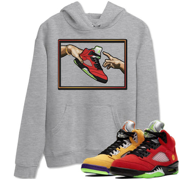 Jordan 5 What The Sneaker Match Tees Adam's Creation Sneaker Tees Jordan 5 What The Sneaker Release Tees Unisex Shirts