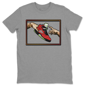 Jordan 5 What The Sneaker Match Tees Adam's Creation Sneaker Tees Jordan 5 What The Sneaker Release Tees Unisex Shirts
