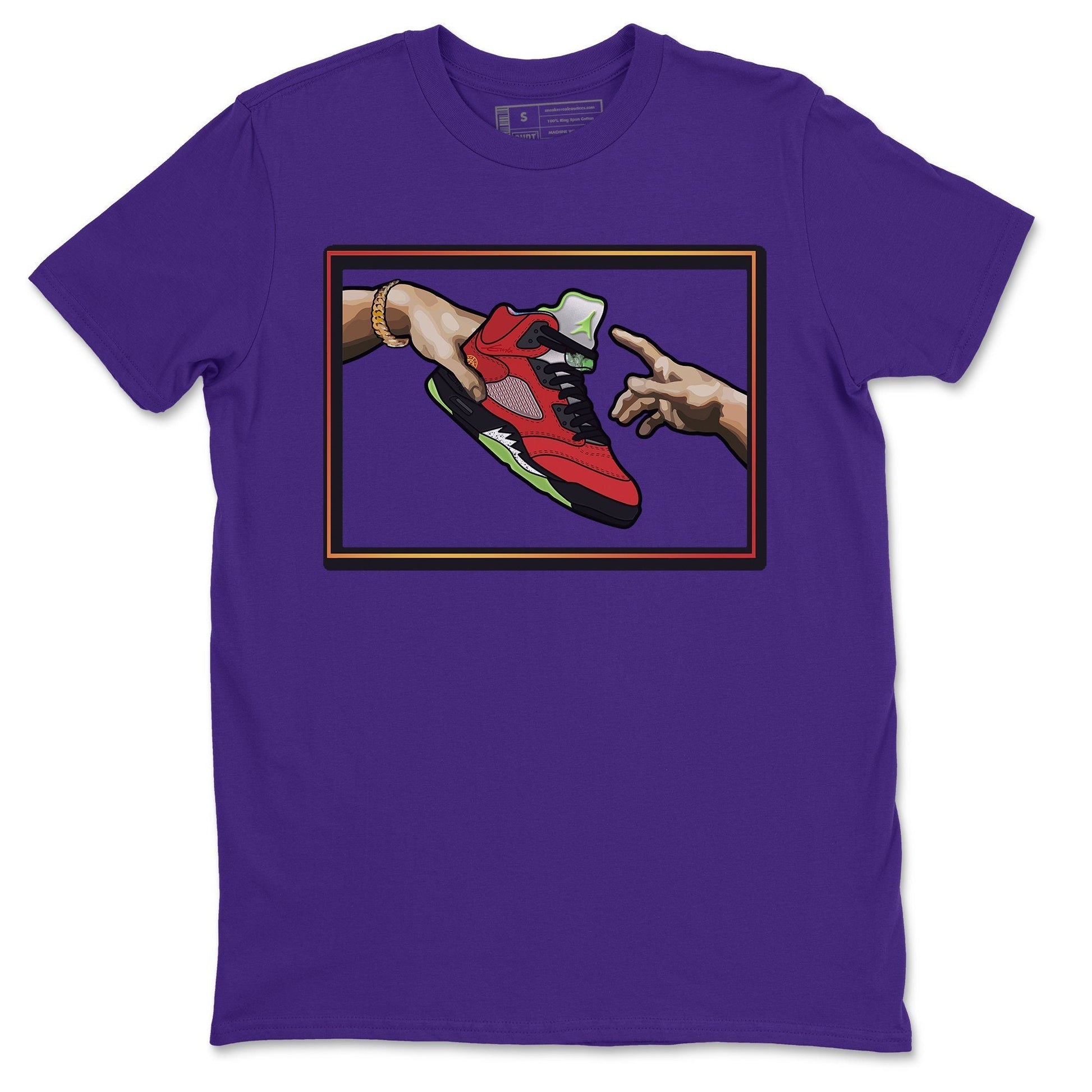 Jordan 5 What The Sneaker Match Tees Adam's Creation Sneaker Tees Jordan 5 What The Sneaker Release Tees Unisex Shirts