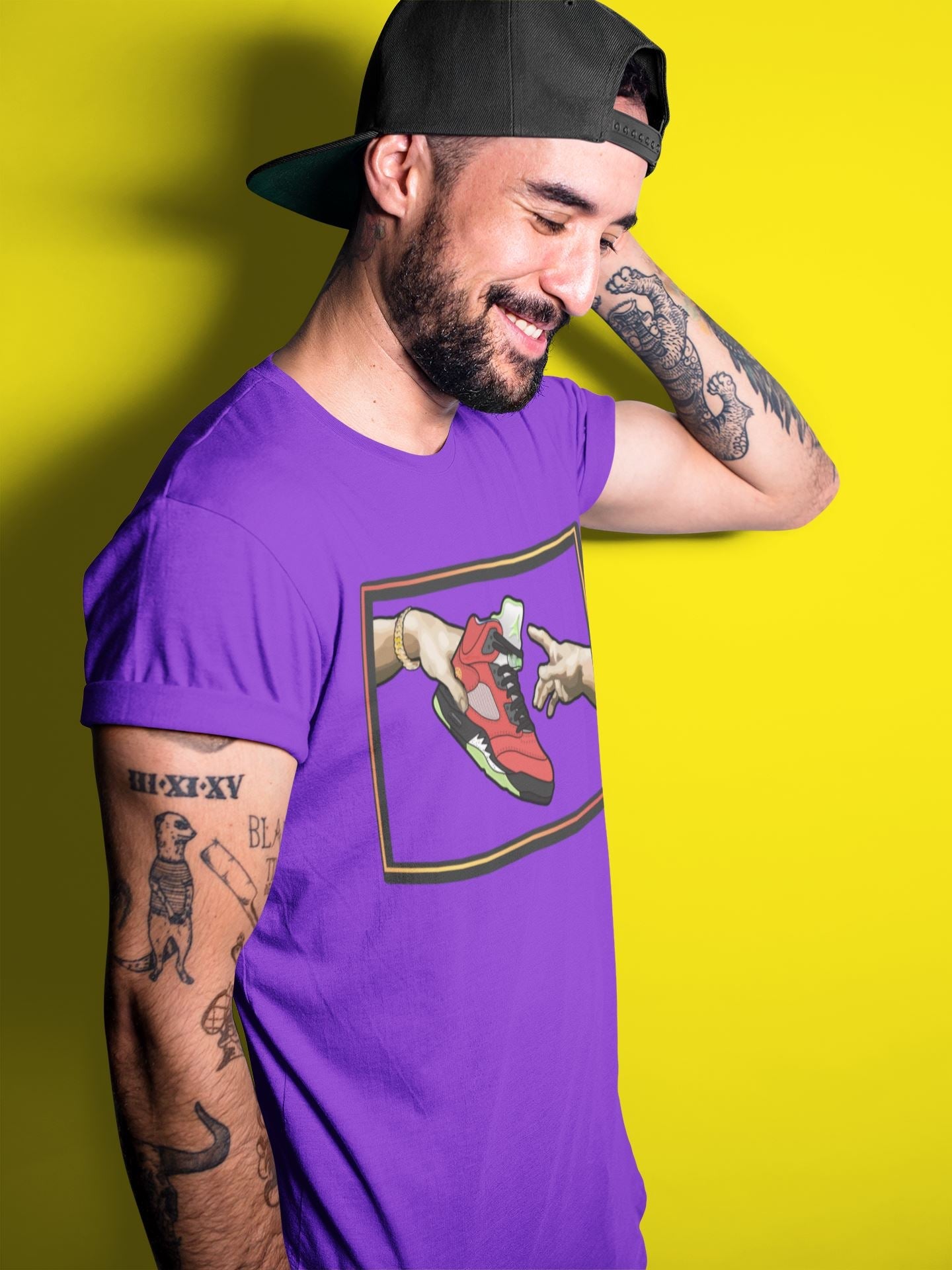 Jordan 5 What The Sneaker Match Tees Adam's Creation Sneaker Tees Jordan 5 What The Sneaker Release Tees Unisex Shirts
