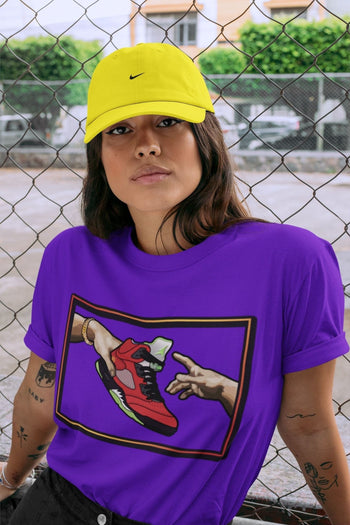 Jordan 5 What The Sneaker Match Tees Adam's Creation Sneaker Tees Jordan 5 What The Sneaker Release Tees Unisex Shirts