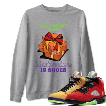 Jordan 5 What The Sneaker Match Tees Christmas Present Sneaker Tees Jordan 5 What The Sneaker Release Tees Unisex Shirts