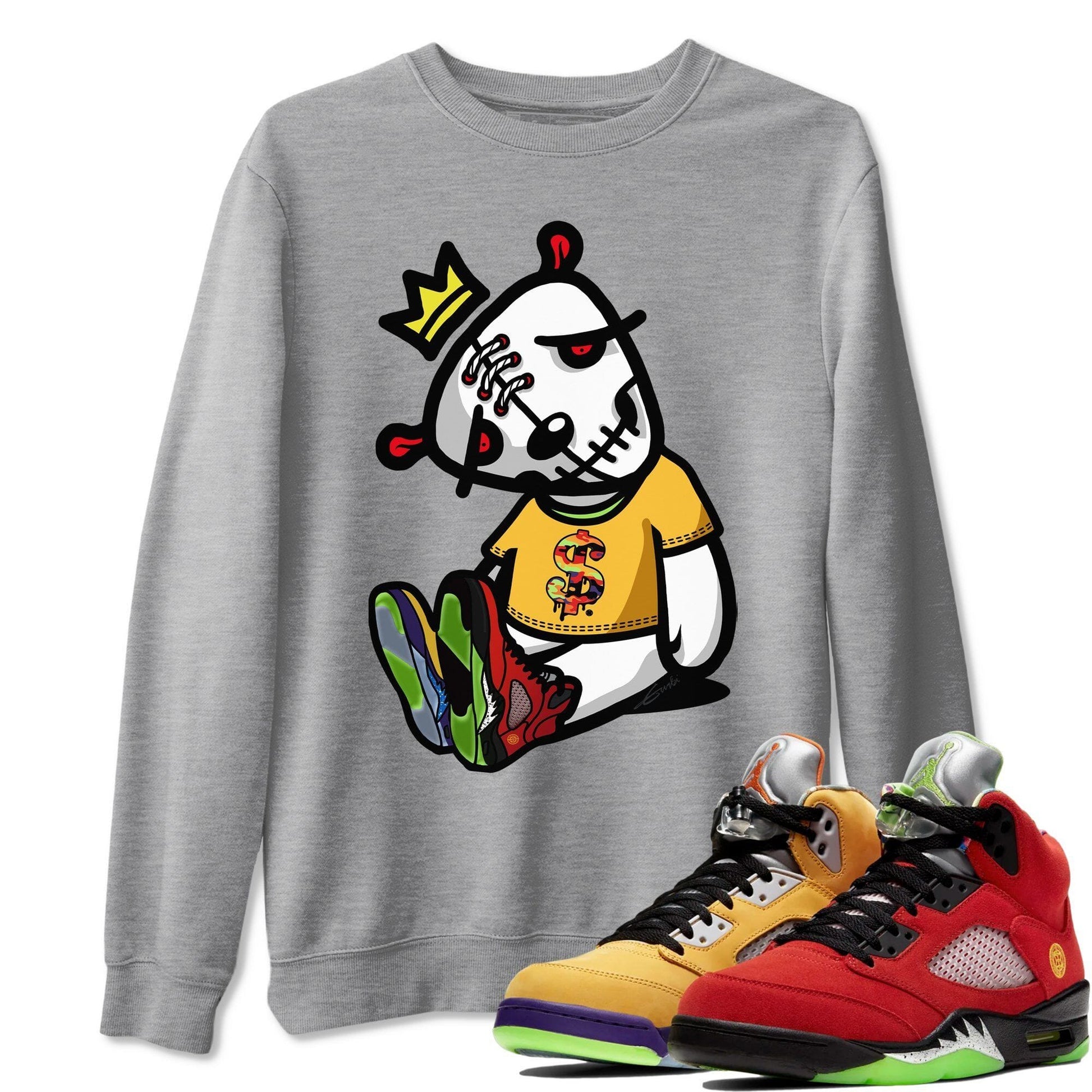 Jordan 5 What The Sneaker Match Tees Dead Dolls Sneaker Tees Jordan 5 What The Sneaker Release Tees Unisex Shirts