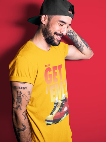 Jordan 5 Retro What The Sneaker Match Tees Did You Get Em SNRT Sneaker Tees Jordan 5 Retro What The SNRT Sneaker Release Tees Unisex Shirts
