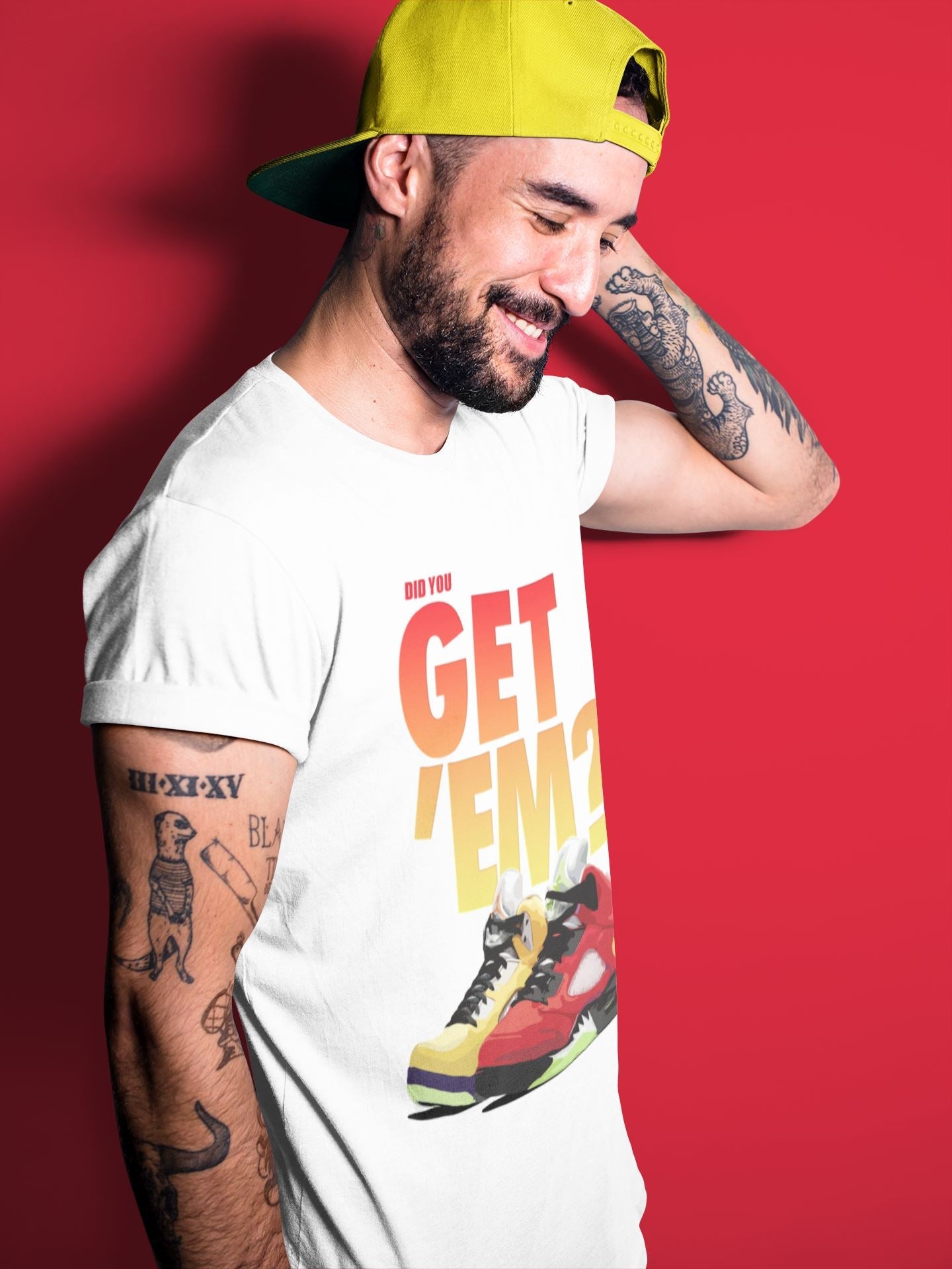 Jordan 5 Retro What The Sneaker Match Tees Did You Get Em SNRT Sneaker Tees Jordan 5 Retro What The SNRT Sneaker Release Tees Unisex Shirts