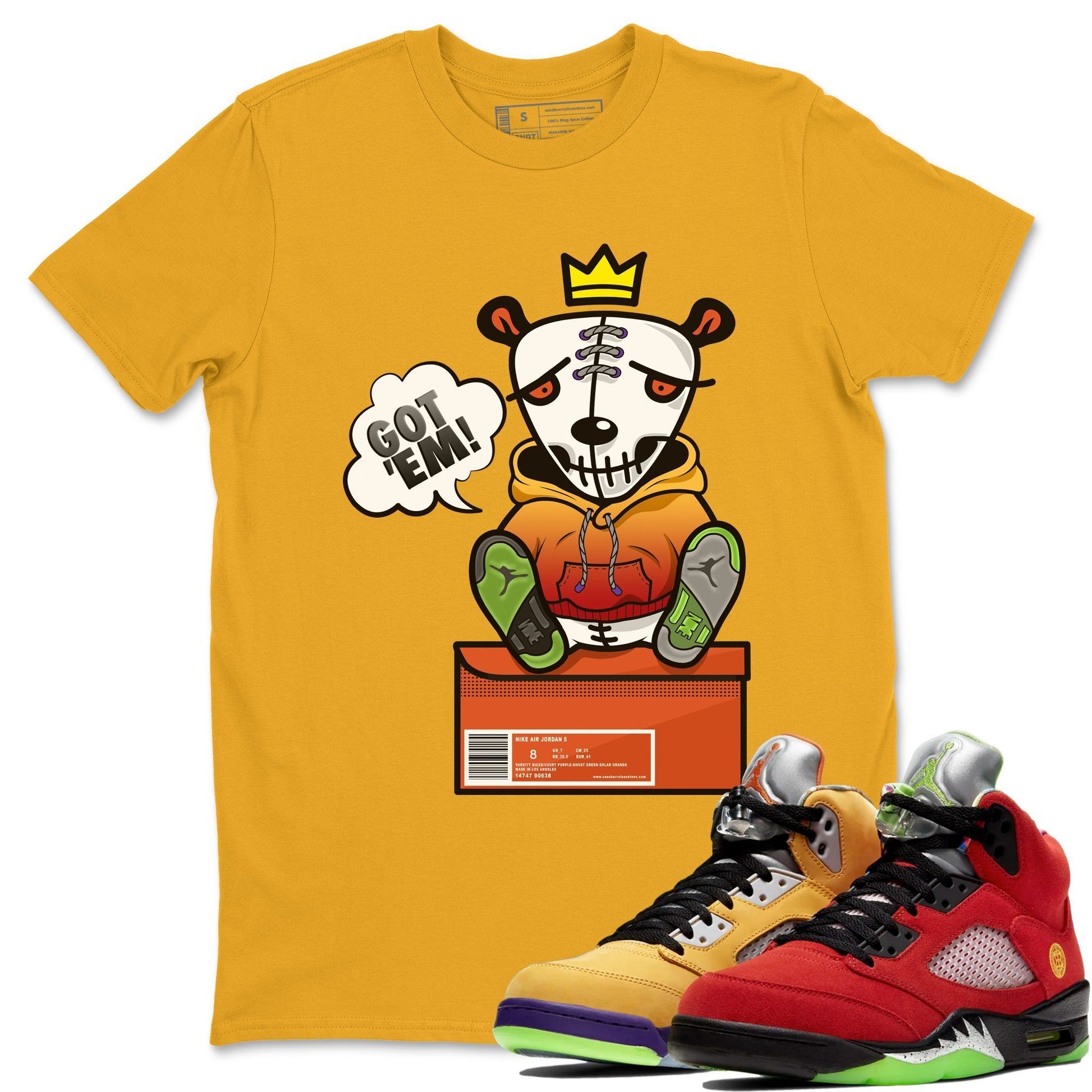 Jordan 5 What The Sneaker Match Tees Got Em Sneaker Tees Jordan 5 What The Sneaker Release Tees Unisex Shirts